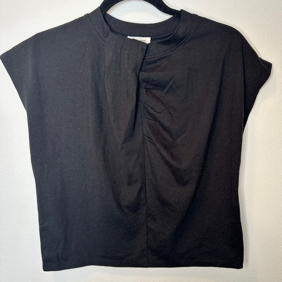 Nwt Imma Gram The Drop Women’s Size Small Black Twist Front Crop Top Streetwear - Picture 1 of 4